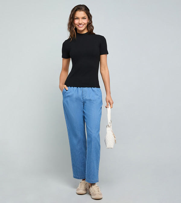 R&B  Clothing - BLACK Casual Tops