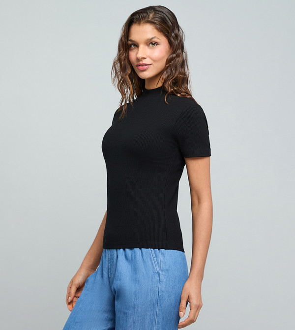 R&B  Clothing - BLACK Casual Tops