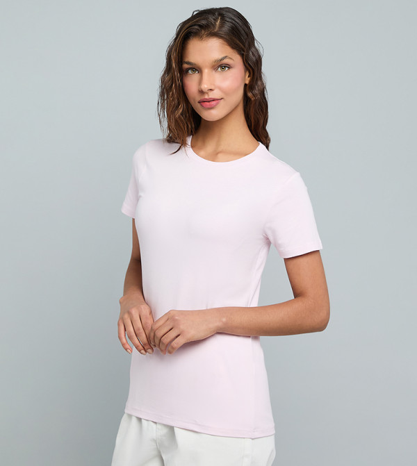 R&B  Clothing - Light Pink Short Sleeve T-Shirts