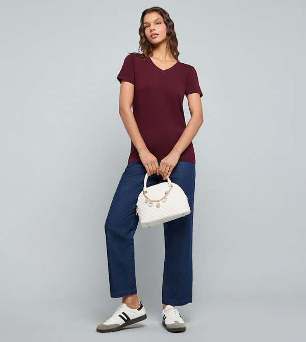 R&B R&B - Wine Short Sleeve T-Shirts