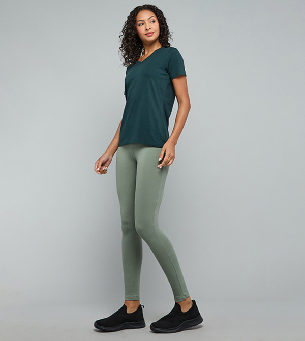 R&B  leggings - Green leggings