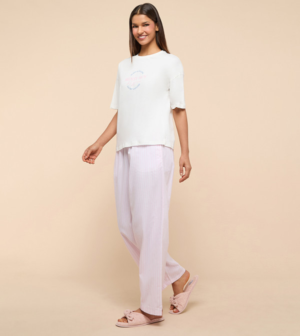 أر آند بي ملابس نوم - عاجي Pyjama Set