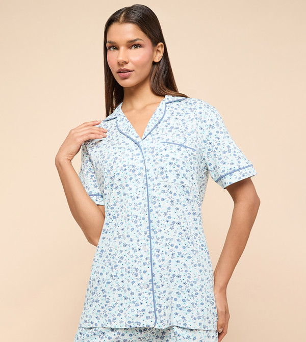 أر آند بي  caution-hottest-deals-ksa - أزرق مائي Pyjama Set
