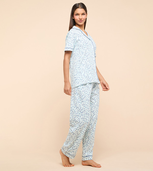 أر آند بي  caution-hottest-deals-ksa - أزرق مائي Pyjama Set