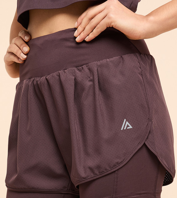 R&B  Sportswear - Brown Shorts