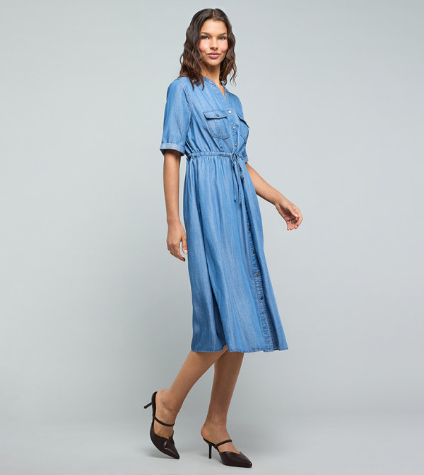 R&B R&B - Blue Shirt & T-Shirt Dresses