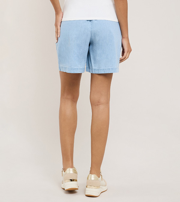 أر آند بي  شورتات - أزرق Denim shorts