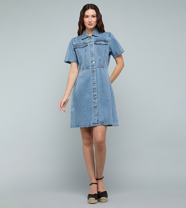 R&B  denim-store-w - Blue Shirt & T-Shirt Dresses