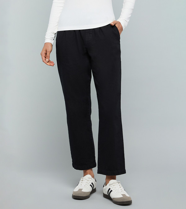 أر آند بي  جينز مستقيم - أسود Straight Jeans