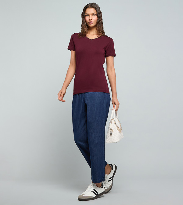 أر آند بي  جينز مستقيم - أزرق غامق  Straight Jeans