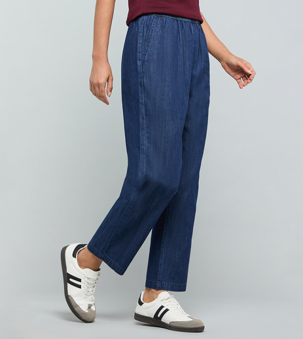 أر آند بي  جينز مستقيم - أزرق غامق  Straight Jeans