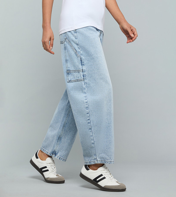 R&B  Boyfriend jeans - Light Blue Boyfriend jeans
