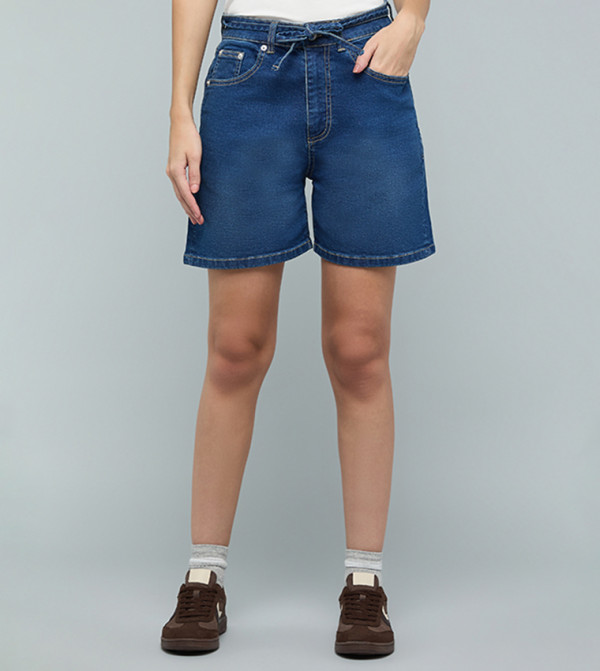 R&B Shorts - Blue Casual Shorts