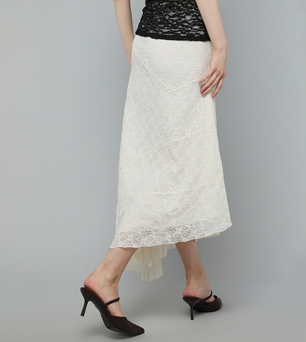 أر آند بي  تنانير - بيج Midi Skirts