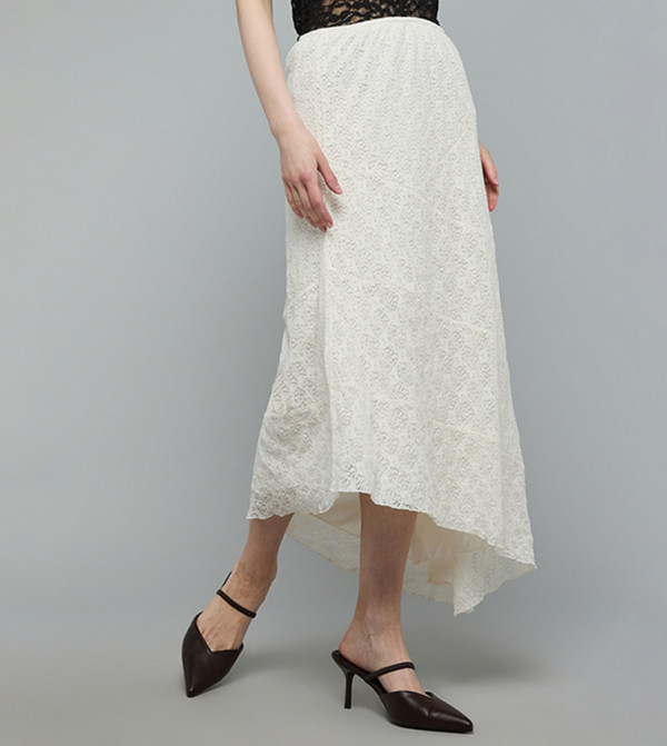 أر آند بي  تنانير - بيج Midi Skirts