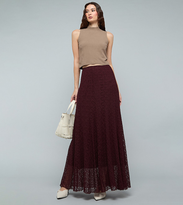 أر آند بي  تنانير طويلة - أحمر Maxi Skirts