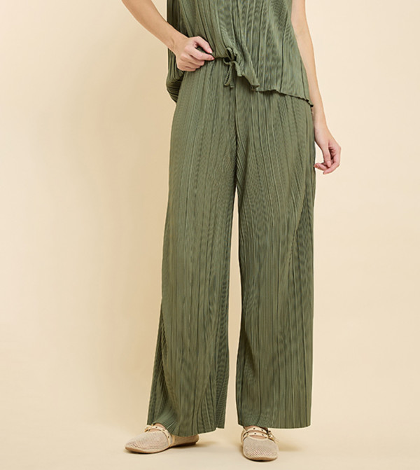 R&B Pants & Leggings - Green Casual Pants