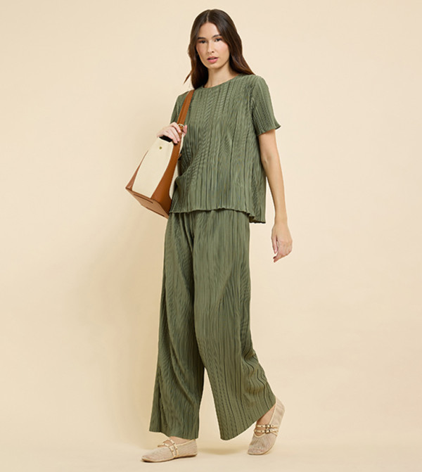 R&B Pants & Leggings - Green Casual Pants