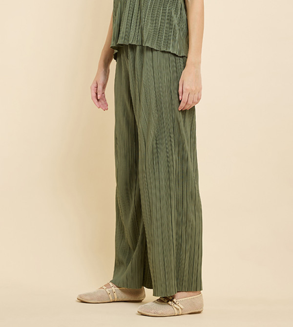 R&B Pants & Leggings - Green Casual Pants
