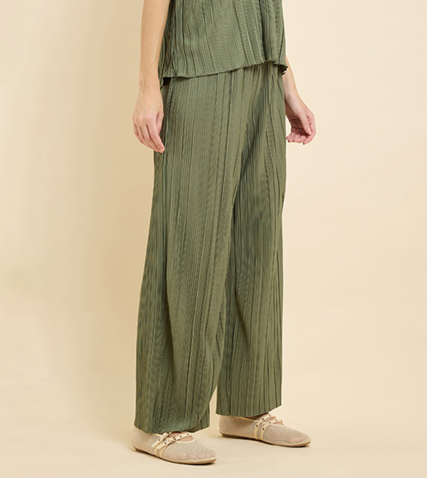 R&B Pants & Leggings - Green Casual Pants