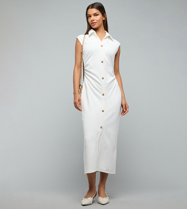 R&B  Shirt & T-Shirt Dresses - White Shirt & T-Shirt Dresses