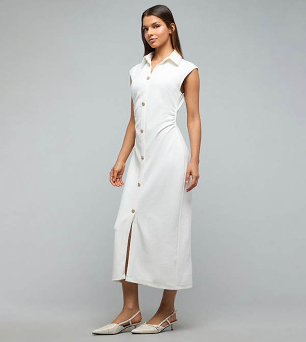 R&B  Shirt & T-Shirt Dresses - White Shirt & T-Shirt Dresses