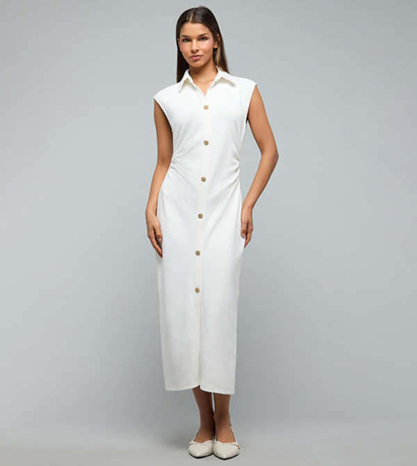 R&B  Shirt & T-Shirt Dresses - White Shirt & T-Shirt Dresses