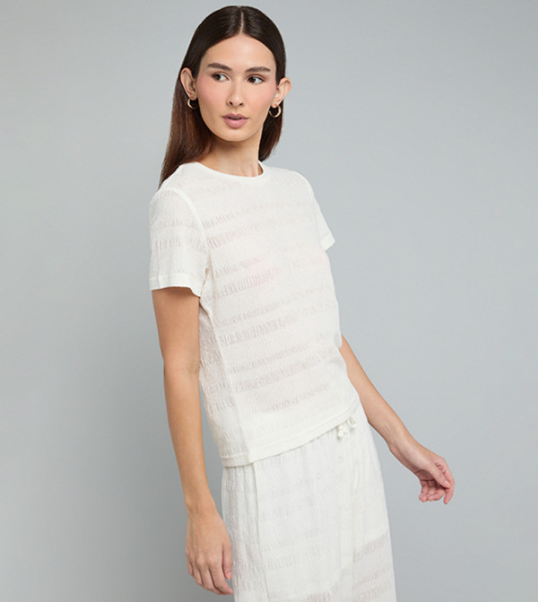 R&B Clothing - White Casual Tops