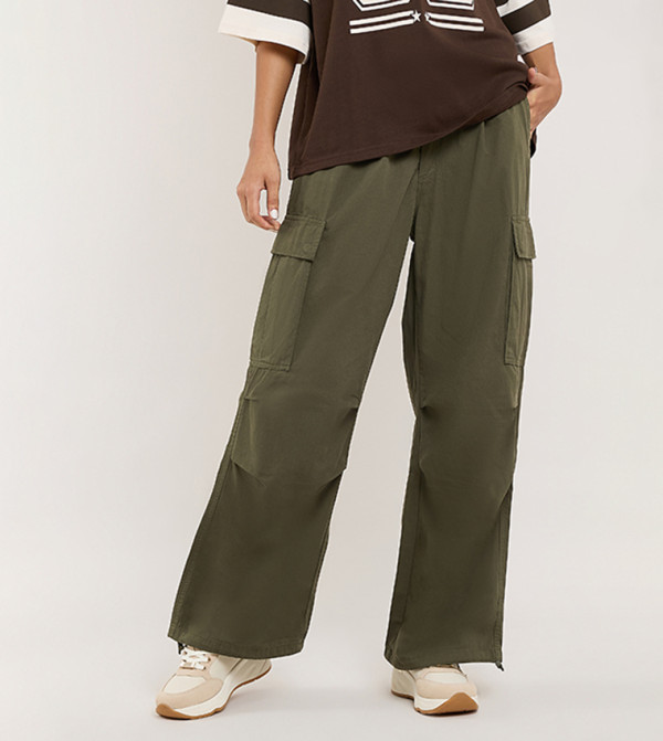 R&B  Pants & Leggings - Green Casual Pants