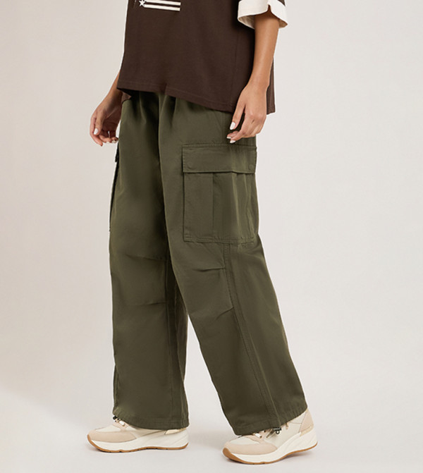 R&B  Pants & Leggings - Green Casual Pants