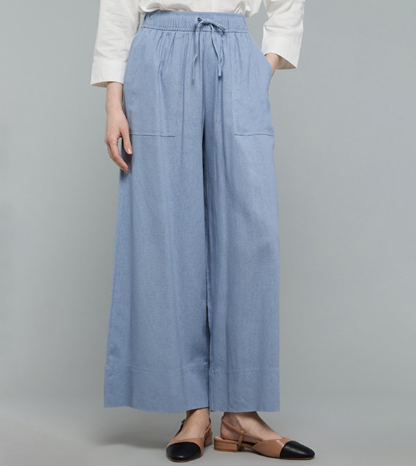 R&B  Pants & Leggings - Blue Casual Pants