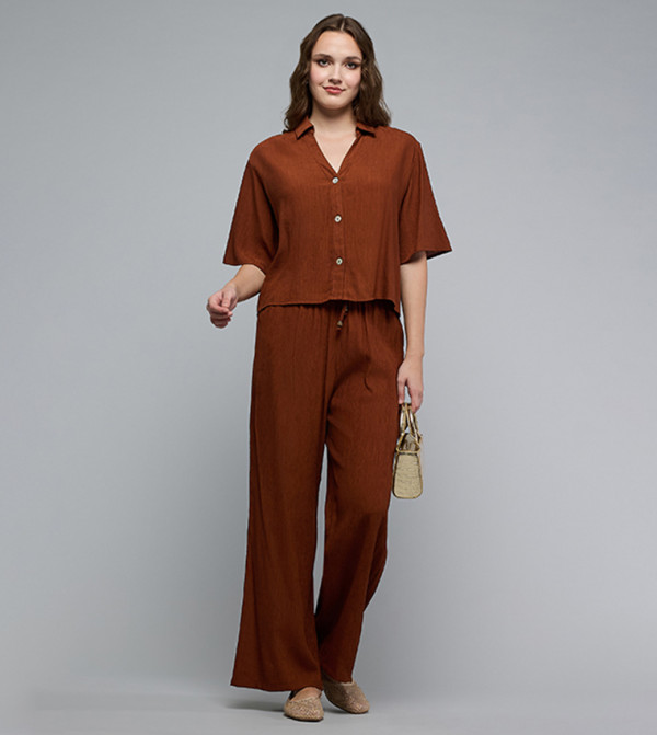 R&B  Casual Pants - Brown Casual Pants
