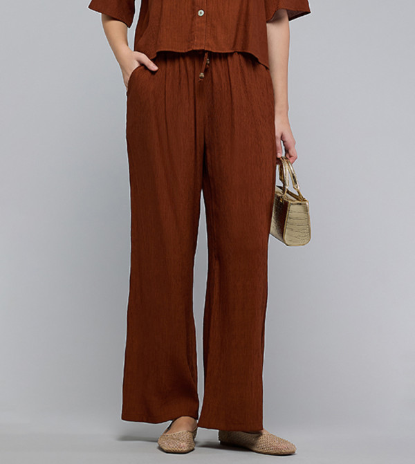 R&B  Casual Pants - Brown Casual Pants