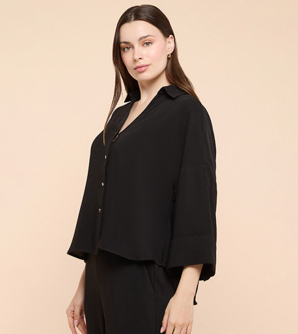 أر آند بي ملابس - أسود قمصان