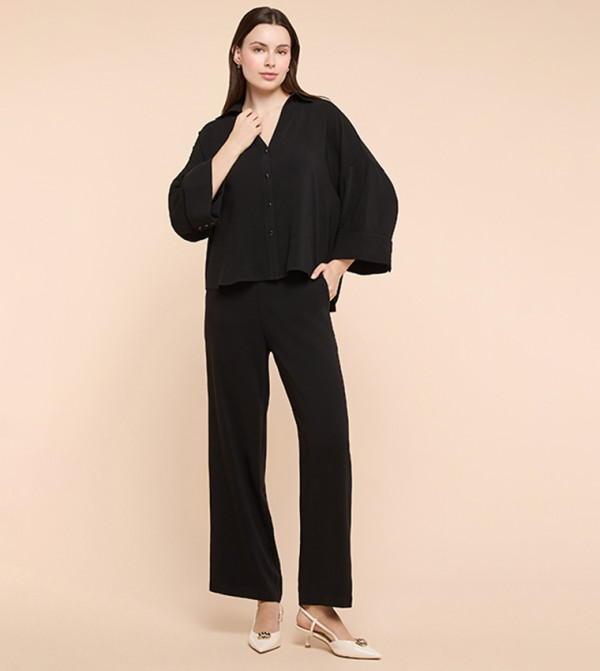 أر آند بي ملابس - أسود قمصان