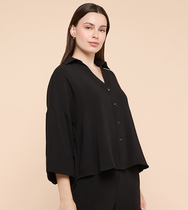 أر آند بي ملابس - أسود قمصان