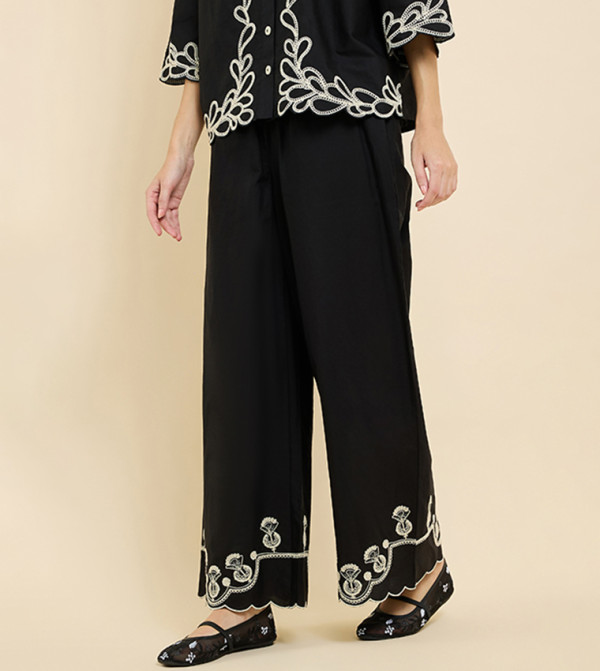 R&B  Pants & Leggings - BLACK Casual Pants