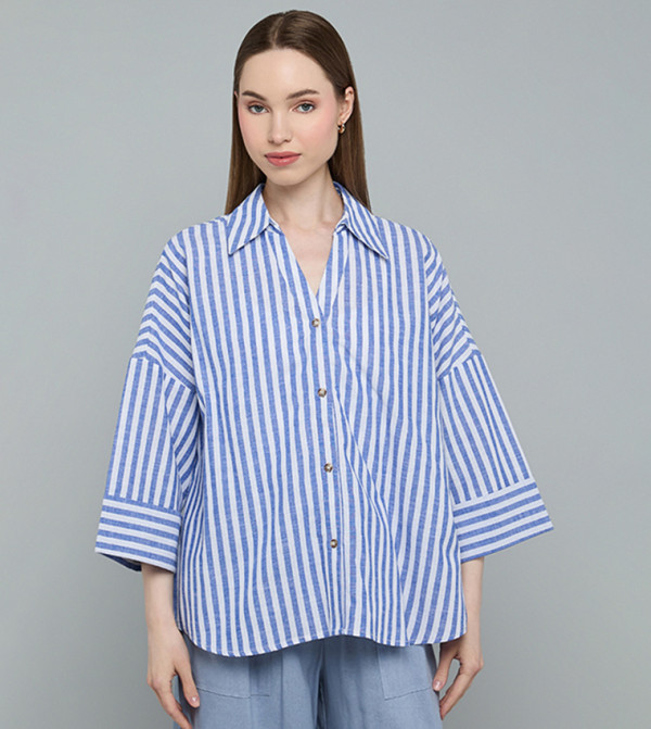 R&B  Shirts - Blue Shirts
