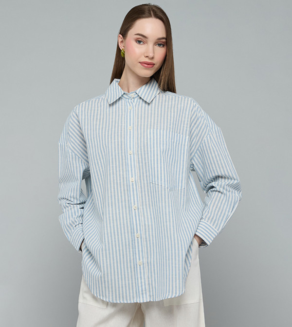 R&B  Shirts - Blue Shirts