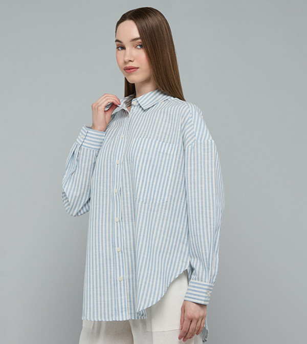 R&B  Shirts - Blue Shirts