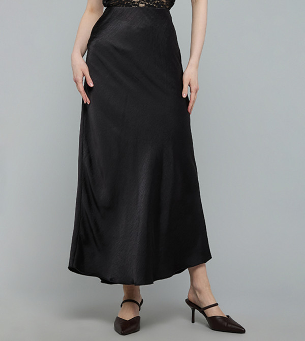 أر آند بي  تنانير - أسود Maxi Skirts