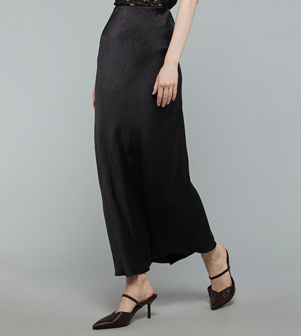 أر آند بي  تنانير - أسود Maxi Skirts