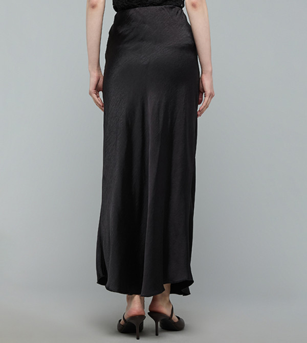 أر آند بي  تنانير - أسود Maxi Skirts