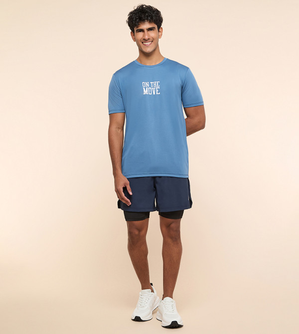 R&B  T-Shirts & Vests - Blue T-Shirts & Vests