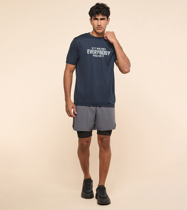 R&B  T-Shirts & Vests - Blue T-Shirts & Vests