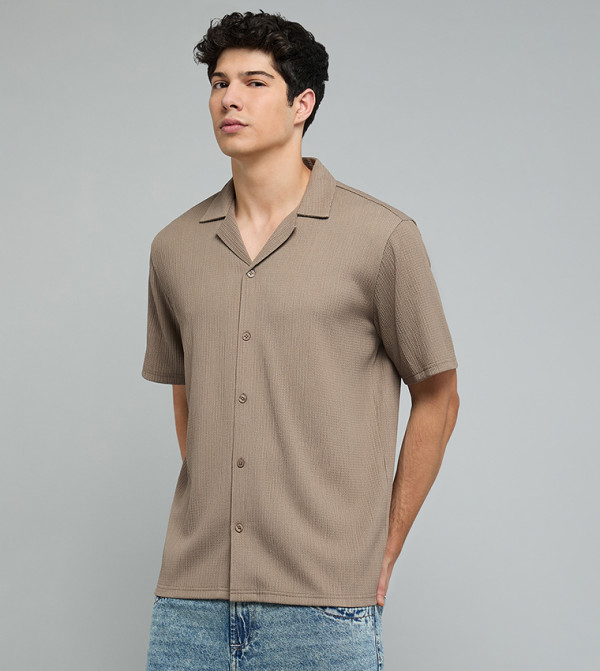 R&B  Short Sleeves - Brown Short Sleeves