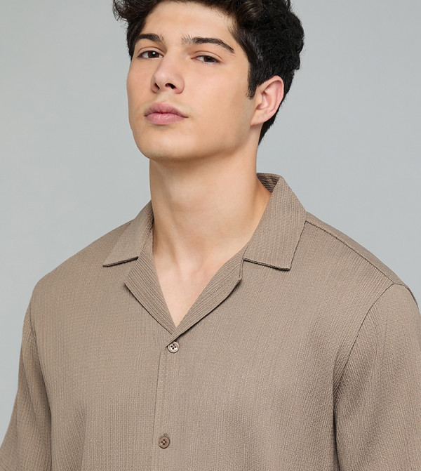 R&B  Short Sleeves - Brown Short Sleeves
