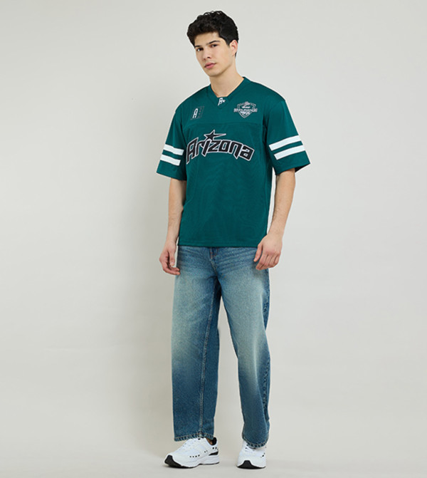 أر آند بي  تيشيرتات بياقة دائرية  - أخضر Round Neck T-Shirts