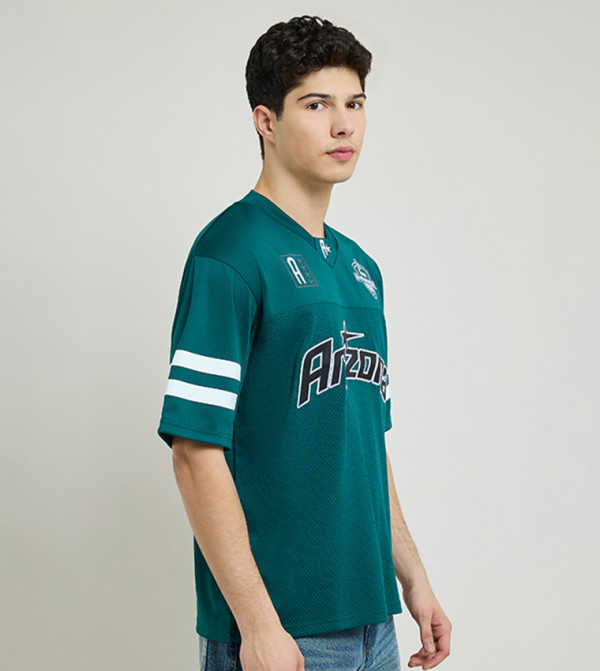 أر آند بي  تيشيرتات بياقة دائرية  - أخضر Round Neck T-Shirts