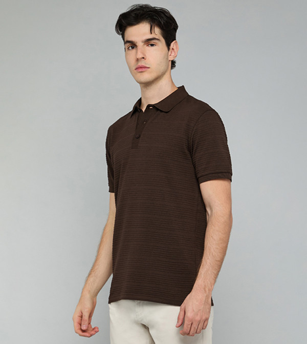 R&B  daily-essentials - Brown Polo T-shirts